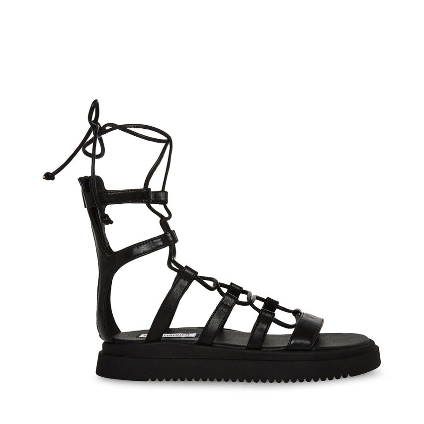 Sandalias de Plataforma Steve Madden Mel Mujer Negras | ES FK3S42